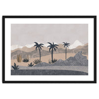 Abstract Landscape Palm Oasis