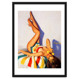 Sexy Pinup Girl Talking On The Vintage Phone thumbnail