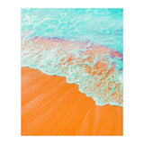 Coral Shore, Ocean Beach Photography, Summer Sea Sand Waves (Print Only) thumbnail