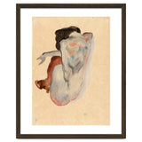 Crouching Nude in Shoes and Black Stockings, Back View. thumbnail