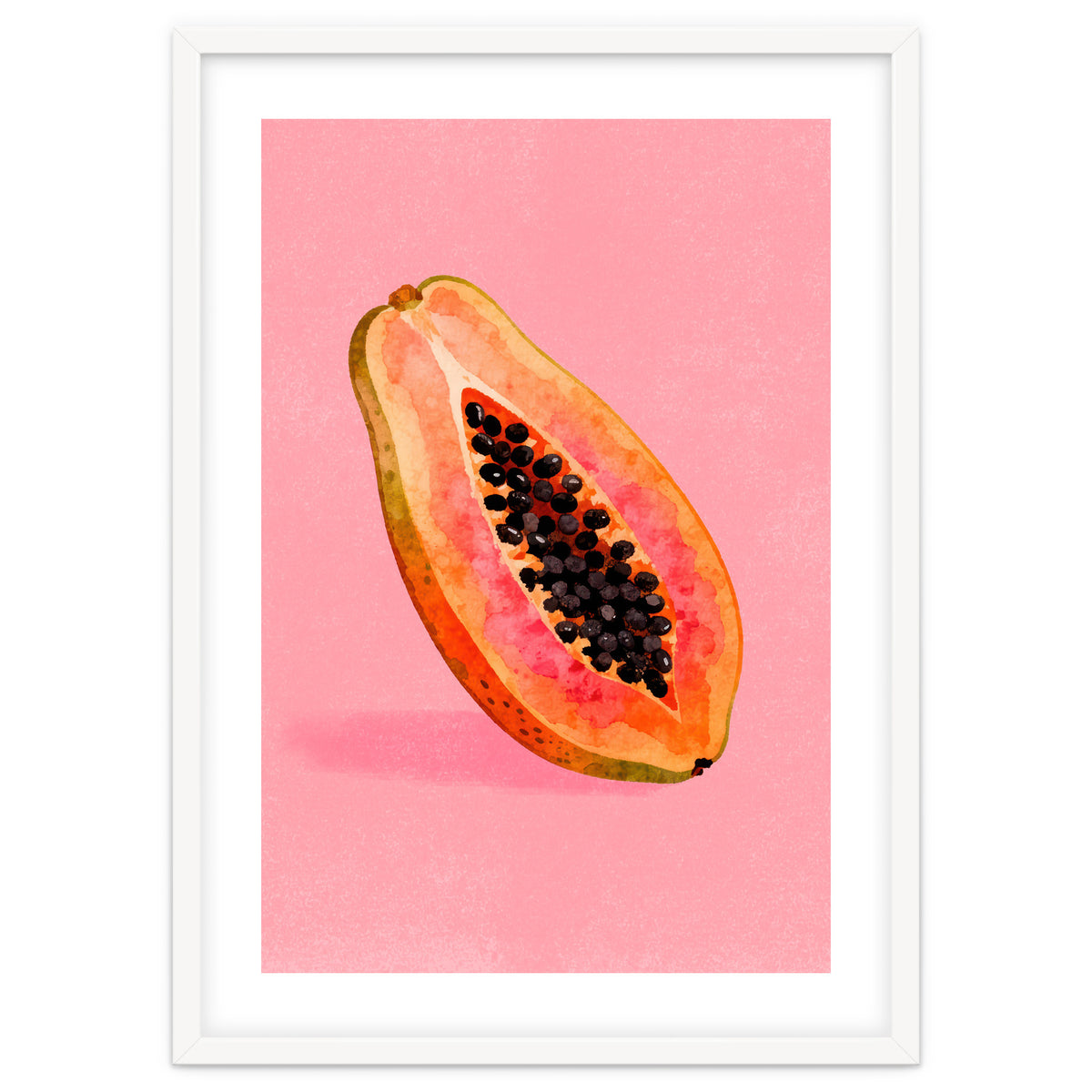 Papaya fruit illustration