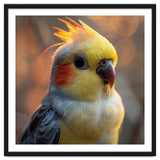 Cockatiel Parrot Portrait With Orange Cheeks thumbnail