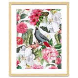 Vintage Cockatoo in Flower Jungle thumbnail