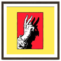 Hand Shadow Art – Peace & Freedom Illustration