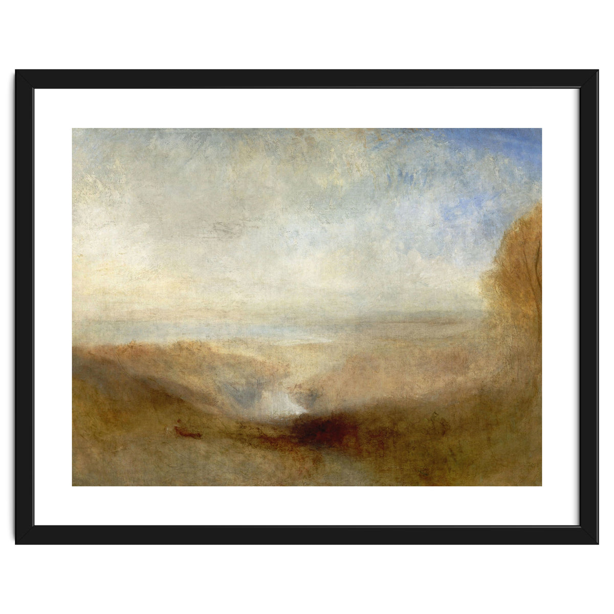 'Landscape with a River and a Bay in the Background', 1835, Oil on canvas, 123 x 93 cm.