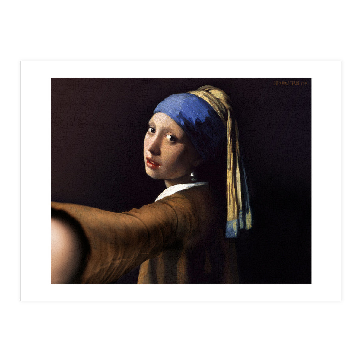 Girl With A Pearl Earring - Vermeer - Selfie (Print Only)