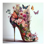 Floral Stiletto With Butterflies (Print Only) thumbnail