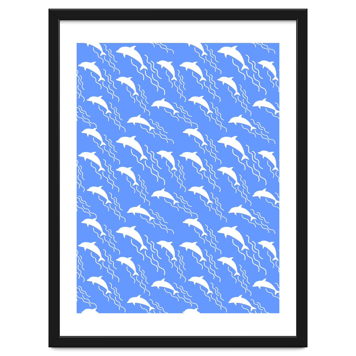 Swimming dolphins