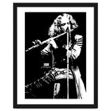 Ian Anderson British Musician Legend in Grayscale thumbnail