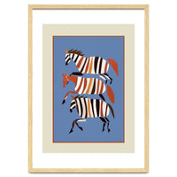 Striped Running Horses