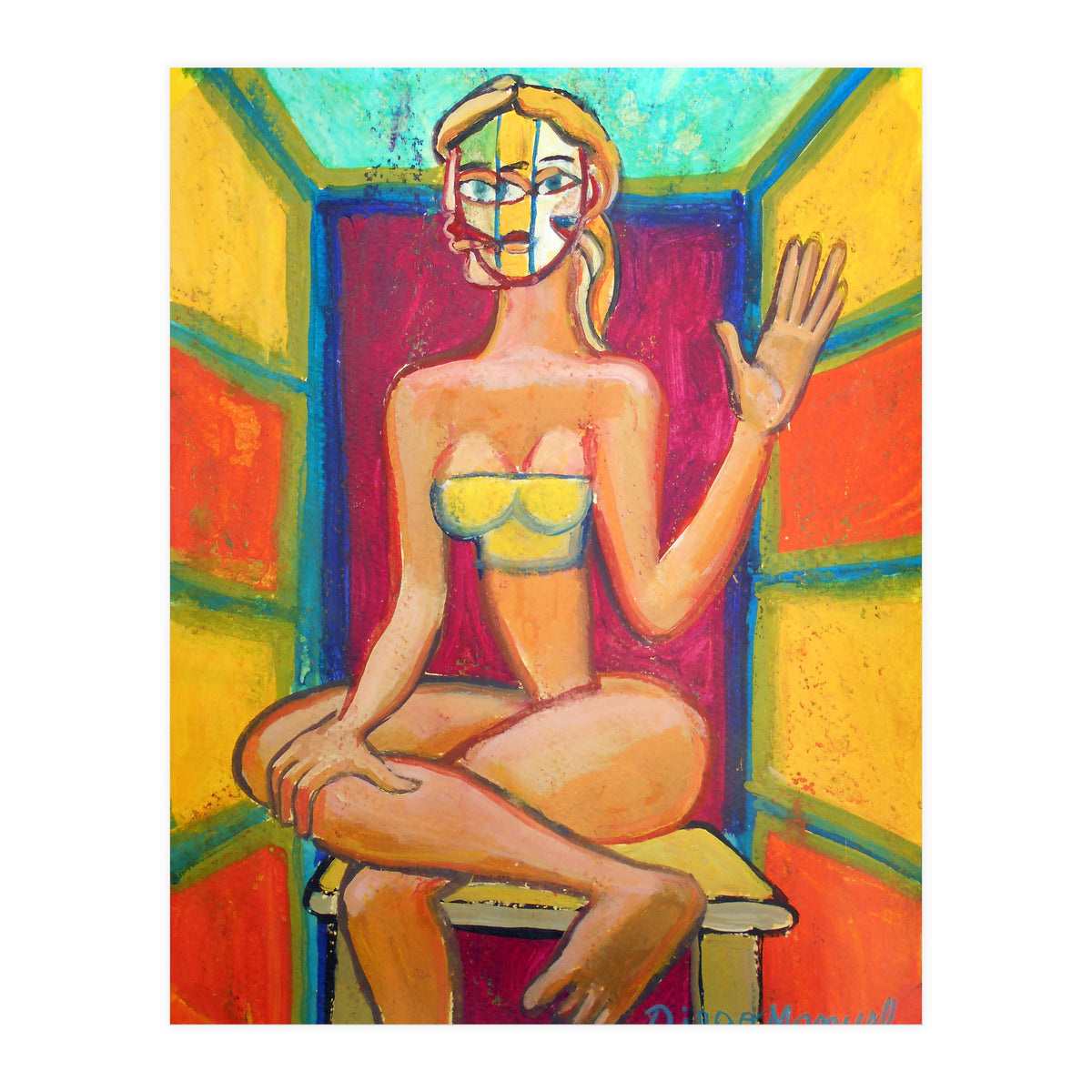 Mujer En La Silla 11 (Print Only)