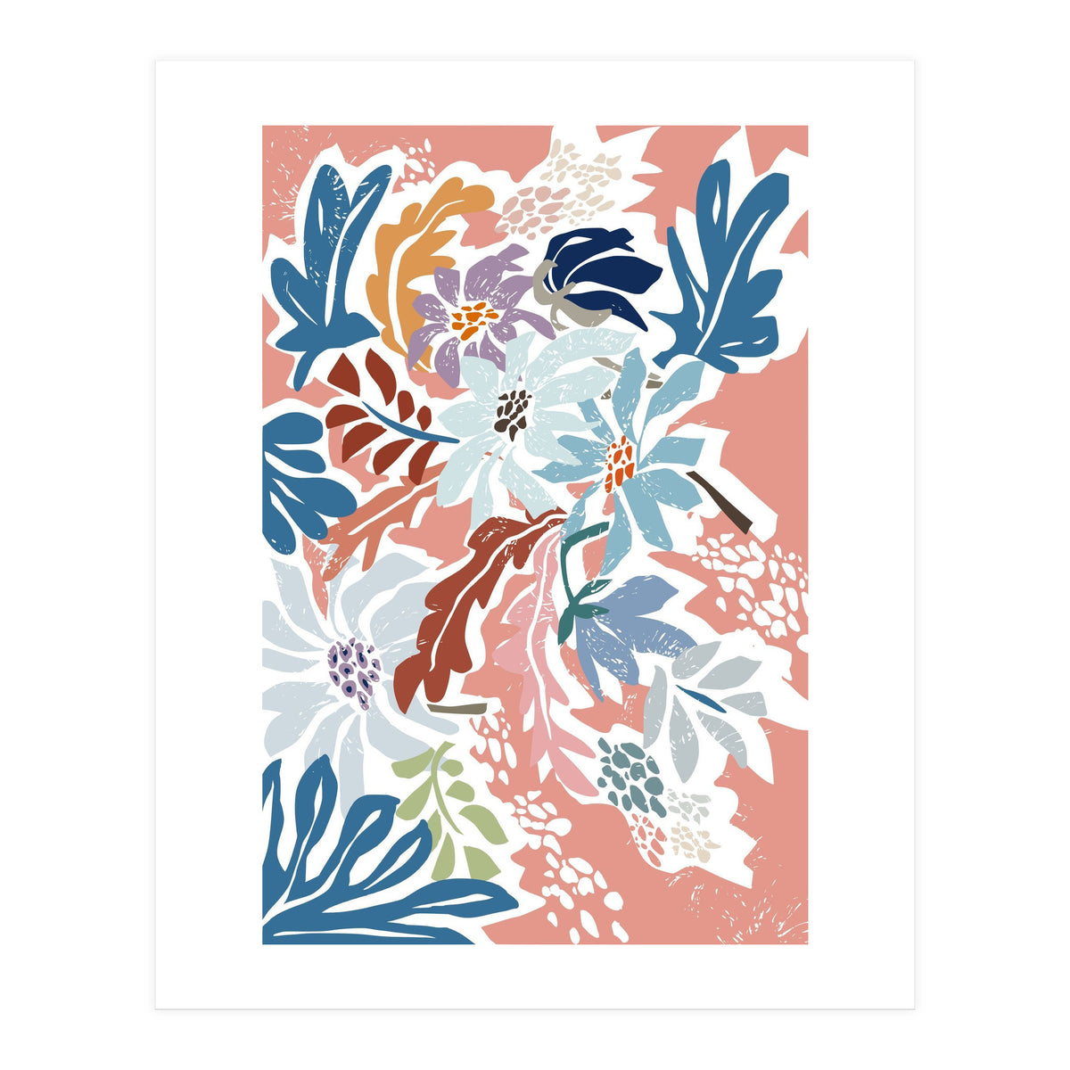 Cosmopolitan Flowers Peachy (Print Only)