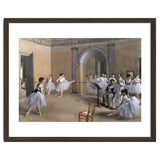 The Dance Foyer at the Opera on the rue Le Peletier, 1872 - 32x46 cm - oil on canvas. thumbnail