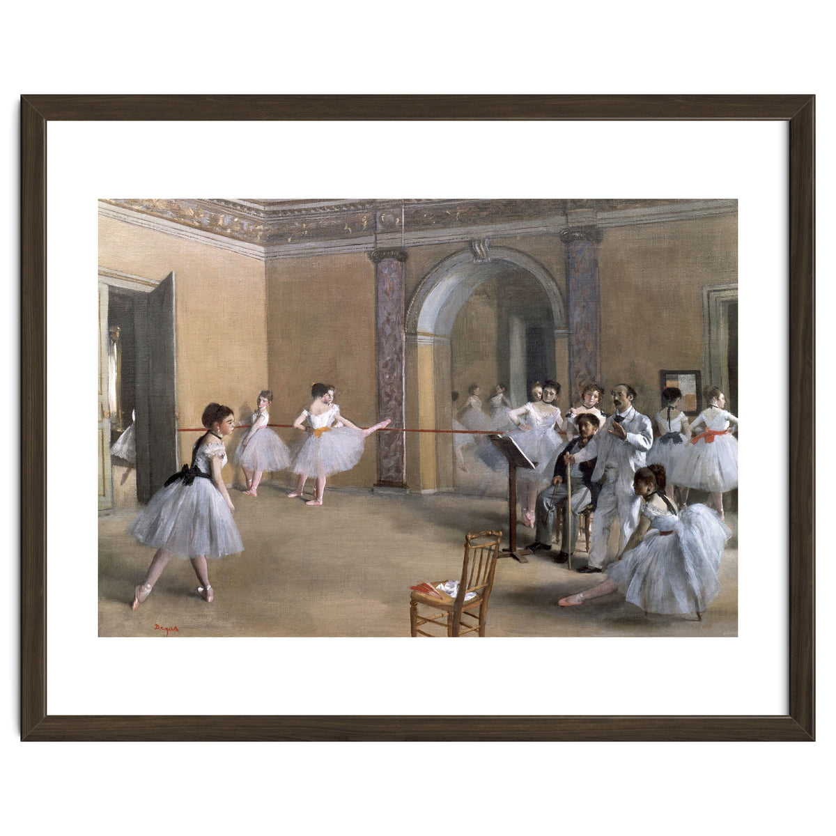 The Dance Foyer at the Opera on the rue Le Peletier, 1872 - 32x46 cm - oil on canvas.