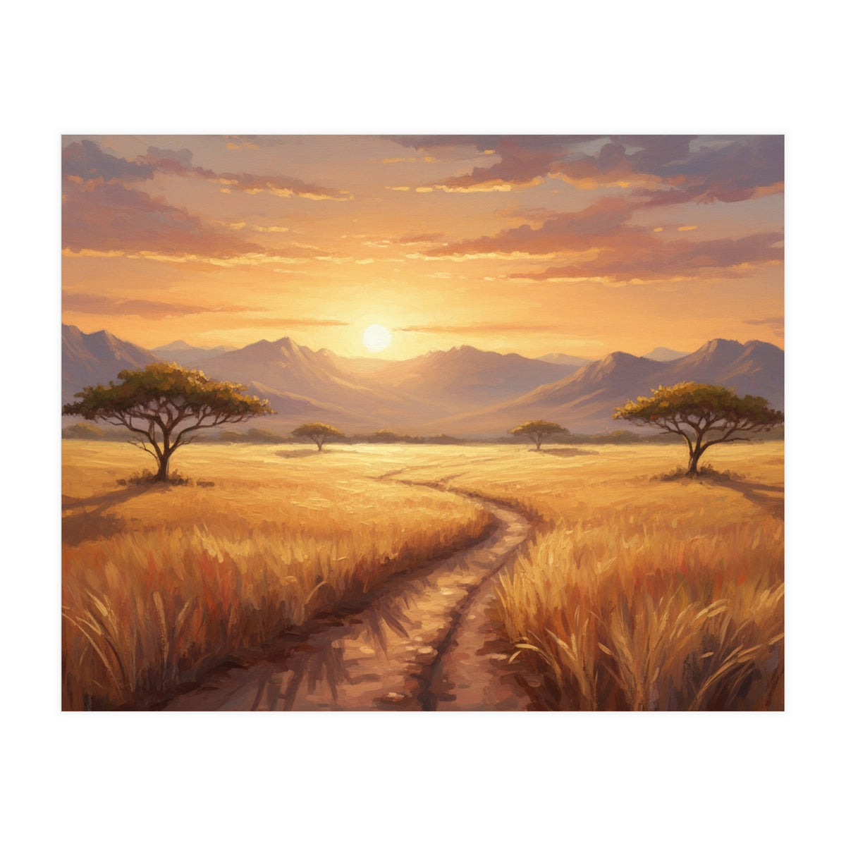 Golden Peak Sunset (Print Only)
