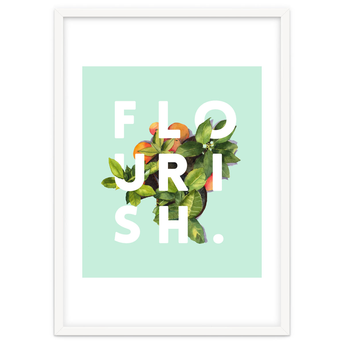 Flourish #society6 #buyart #typography #artprint