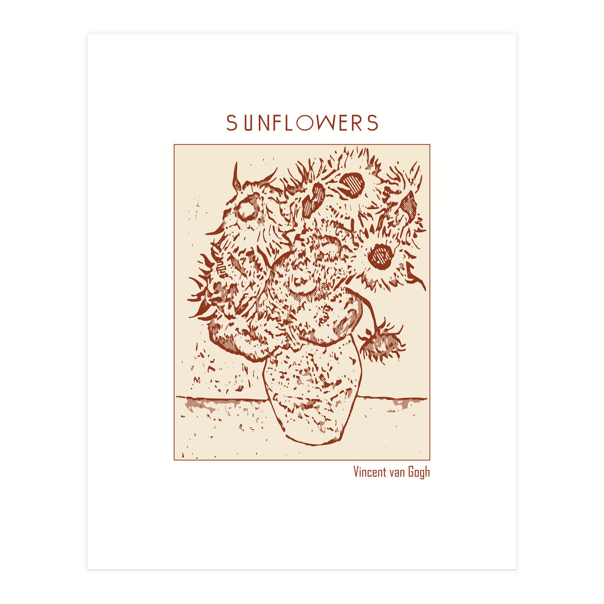 Sunflowers – Vincent Van Gogh (Print Only)