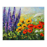 Radiant Summer Wildflower Meadow Oil Painting (Print Only) thumbnail