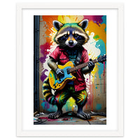 Raccoon Plays Guitar