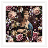 Woman with Ermine And flowers thumbnail