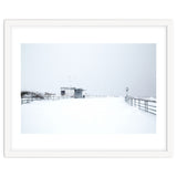Hut in the winter seascape thumbnail