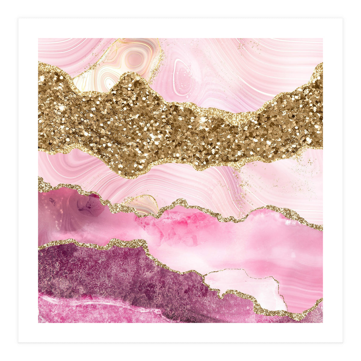 Agate Glitter Dazzle Texture 18  (Print Only)