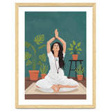 Serene Yoga Pose FitnessIllustration thumbnail
