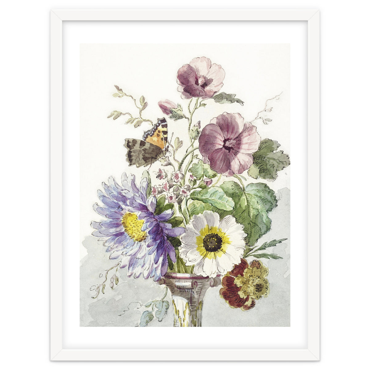 William van Leen – Bouquet of Flowers with a Butterfly (1763–1825)