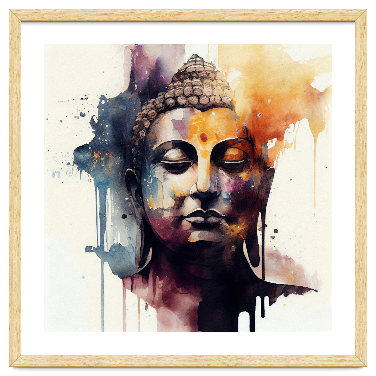 Watercolor Buddha #2