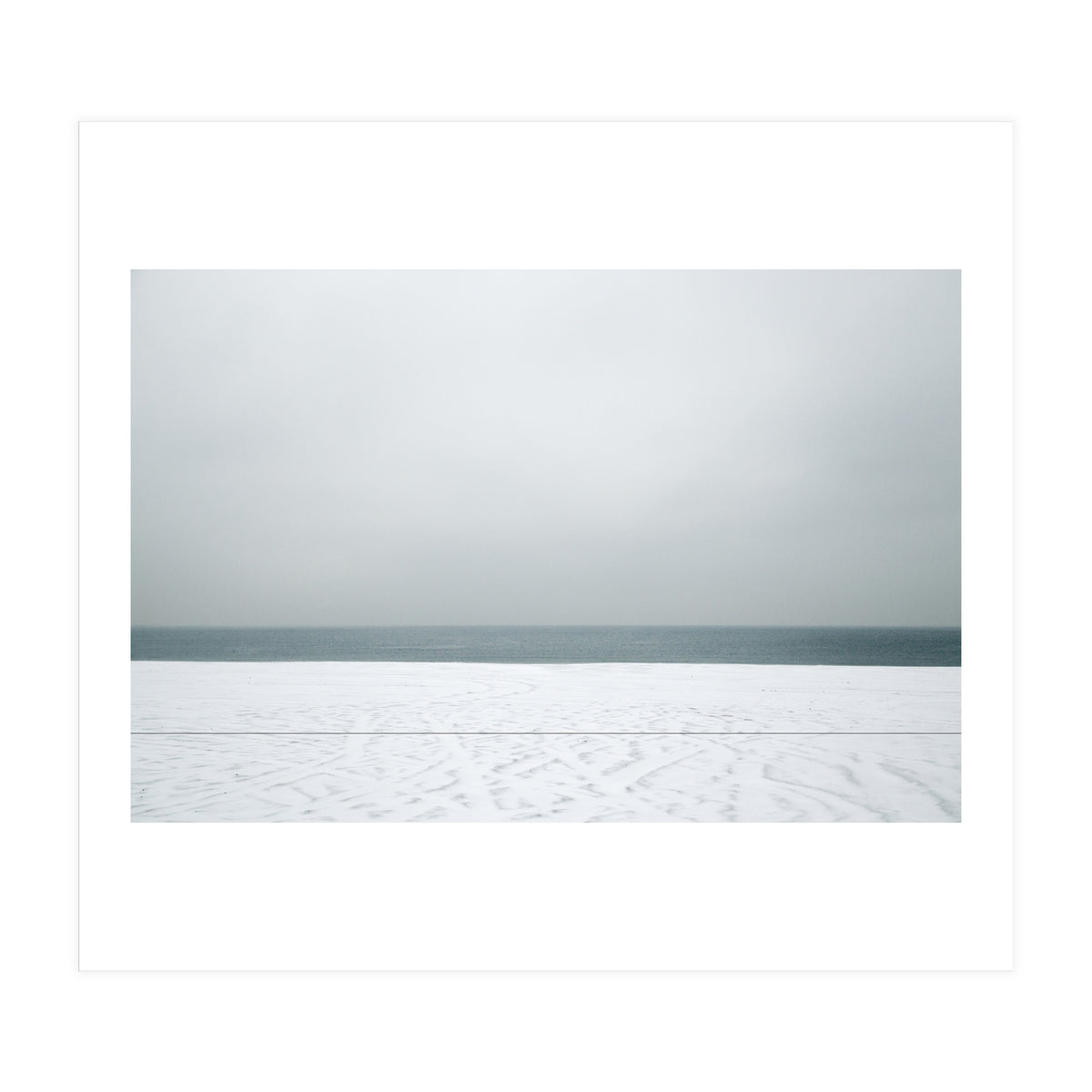 Winter seascape - Snow beach  (Print Only)