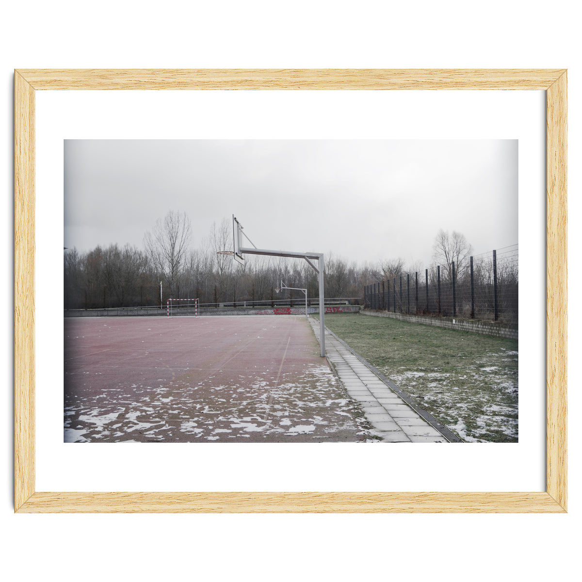 No people basketball court