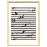 Rain Crossing | Polka Dots Zebra Crossing On The Street | Rain Eclectic Modern Graphic Design thumbnail