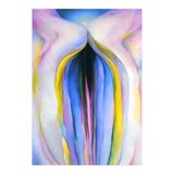 Georgia O’Keeffe – Grey Line with Black, Blue and Yellow (1923) | Elegant Abstract Modernist Composition with Bold Color Contrast (Print Only) thumbnail