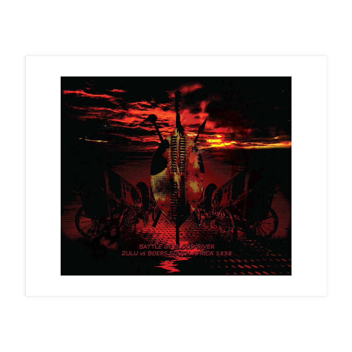 Battle Of Blood River 1838 (Print Only)