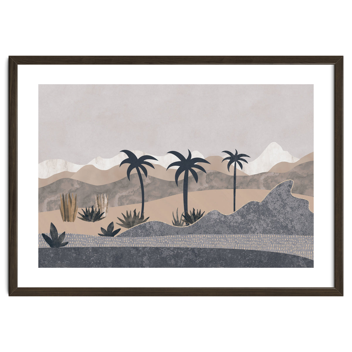Abstract Landscape Palm Oasis
