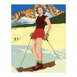 Ski Girl at Cortina D'Ampezzo, Italy (Print Only) thumbnail