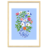 The Floopy Planter, Abstract Flower Pot Illustration, Pop Bohemian Eclectic Botanical, Flower Colorful Blossom thumbnail