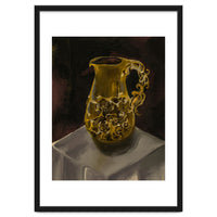 Golden Jug oil painted