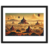 Vintage Bagan Poster, Myanmar