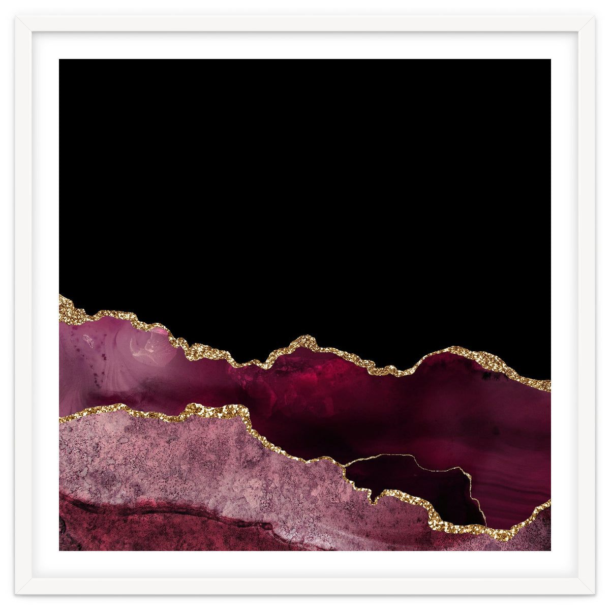Burgundy & Gold Agate Texture 10