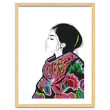 Embroidery Realistic Digital Embroidery Fashion Illustration Art Print Viddy Pop Studio Mood Room thumbnail