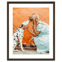 Pet Bound | Dalmatian Dog Lover Friendship Companion | Modern Bohemian Woman Puppy Animals Love