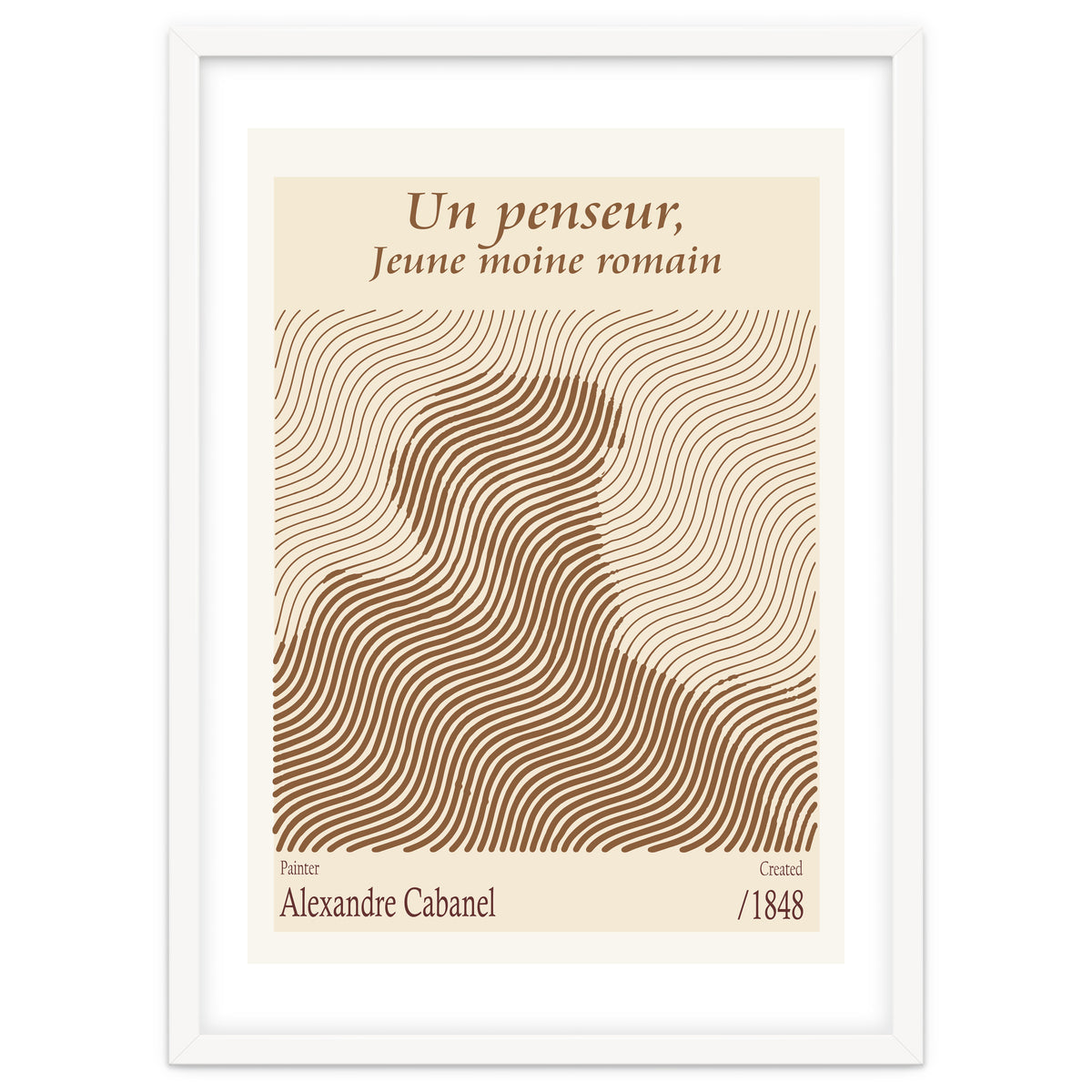 Un Penseur, Jeune Moine Romain – Alexandre Cabanel (1848)