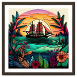 Folk Sunset Sailing Ship thumbnail