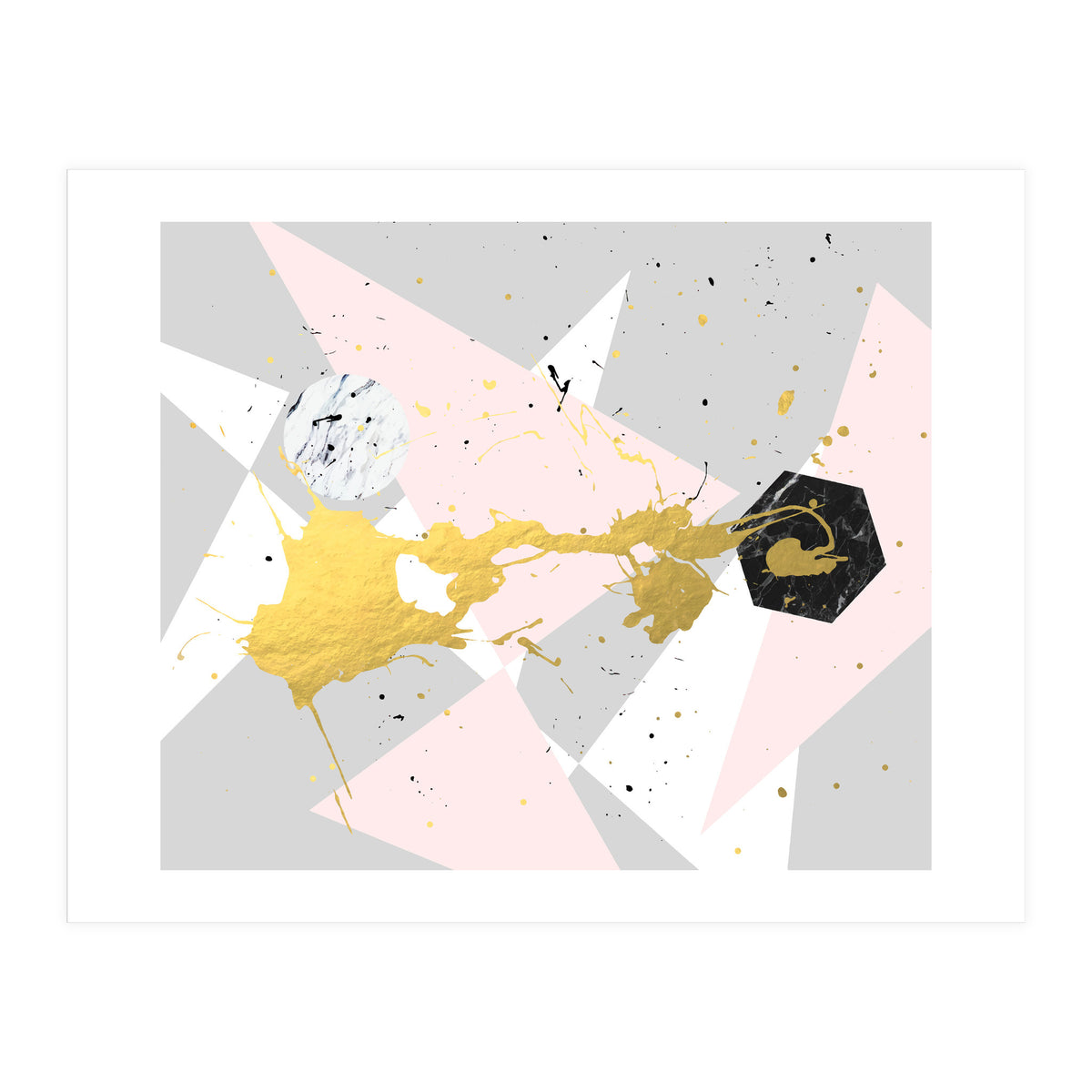 Gold Splatter #society6 #decor #buyart (Print Only)