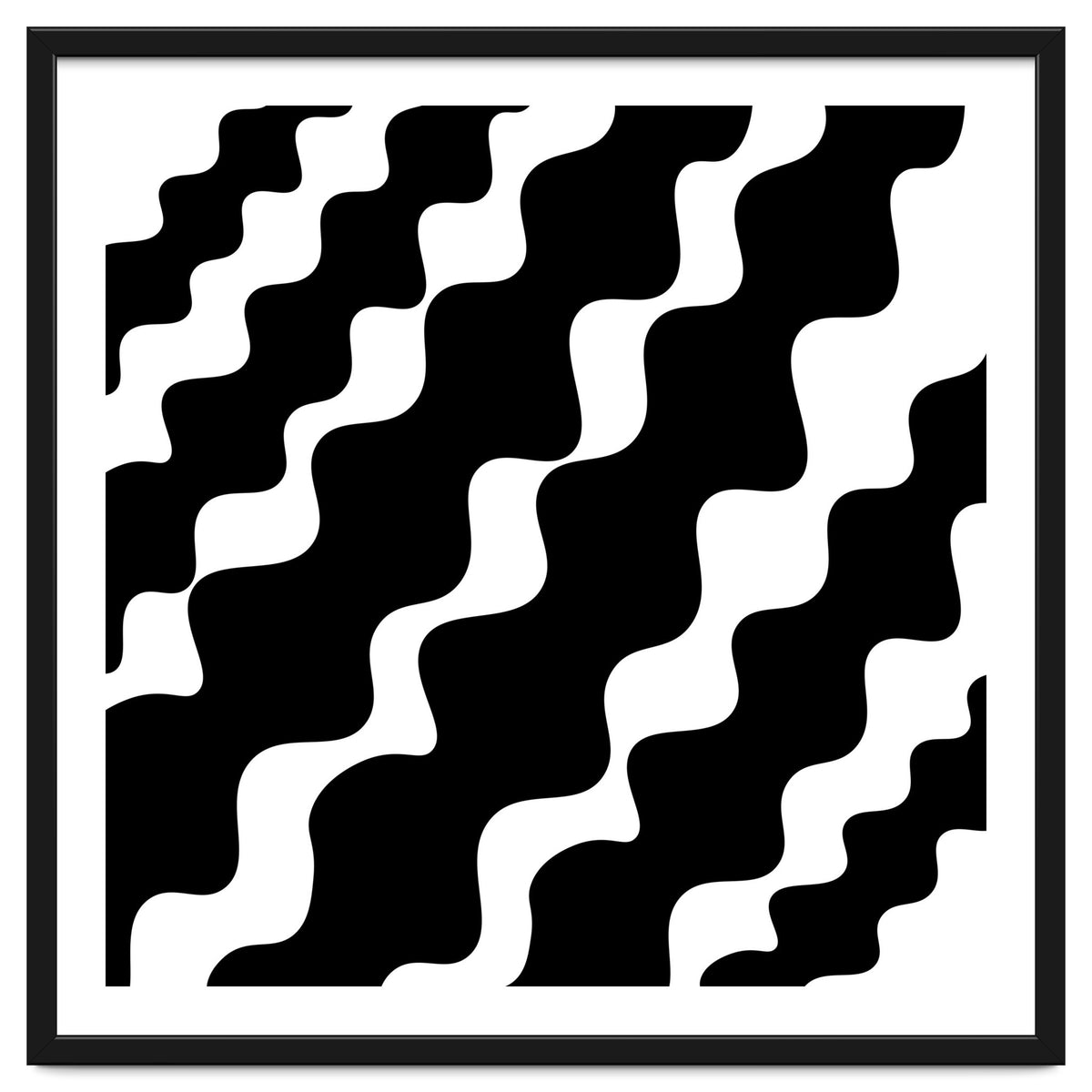 Black Wavy Pattern