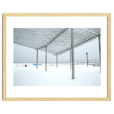 Sunshade site in the winter beach thumbnail