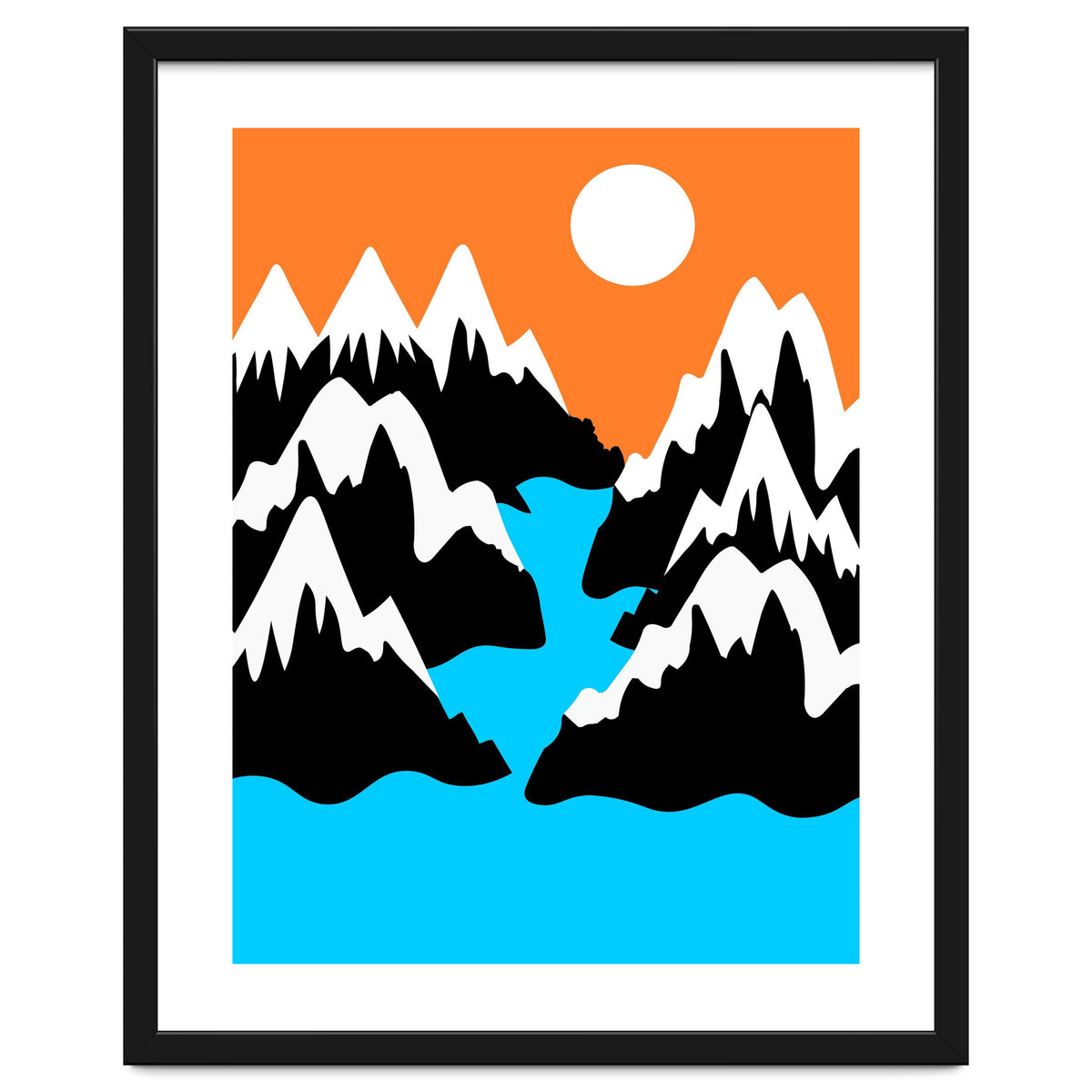 Mountainous River Mouth