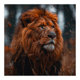 Majestic Lion King Of The Jungle Close Up Portrait (Print Only) thumbnail
