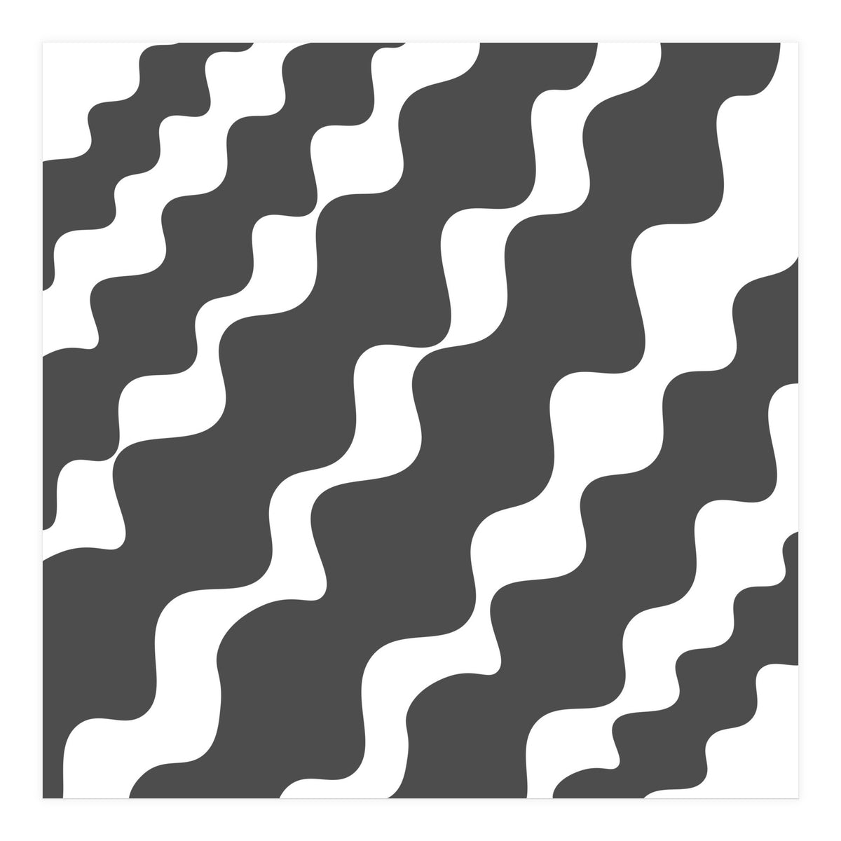 Grey Wavy Pattern (Print Only)